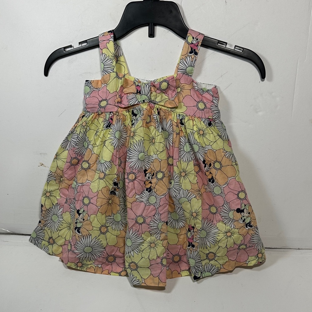 Disney Floral Kids Dress - Pink, Yellow, Green